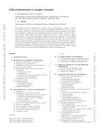 Critical phenomena in complex networks