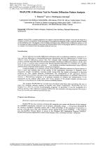 WinPLOTR: A Windows Tool for Powder Diffraction Pattern Analysis