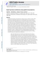 Exploring tissue architecture using spatial transcriptomics