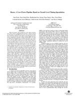 Razor: A Low-Power Pipeline Based on Circuit-Level Timing Speculation