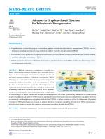 Advances in Graphene-Based Electrode for Triboelectric Nanogenerator