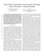 Time Series Classification from Scratch with Deep Neural Networks: A Strong Baseline
