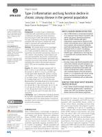 Type-2 inflammation and lung function decline in chronic airway disease in the general population