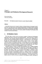 Principles and Methods of Development Research