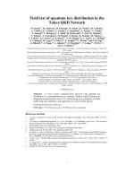 Field test of quantum key distribution in the Tokyo QKD Network
