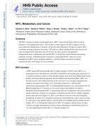 MYC, Metabolism, and Cancer