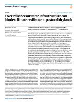 Over-reliance on water infrastructure can hinder climate resilience in pastoral drylands