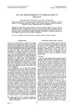 ON THE MEASUREMENT OF INEQUALITIES IN HEALTH*
