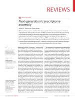 Next-generation transcriptome assembly