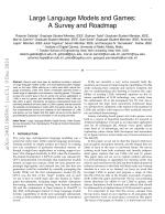 Large Language Models and Games: A Survey and Roadmap
