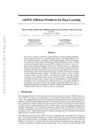 cuDNN: Efficient Primitives for Deep Learning