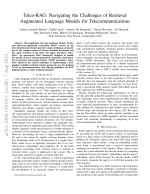 Telco-RAG: Navigating the Challenges of Retrieval Augmented Language Models for Telecommunications