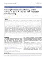Breaking the in-coupling efficiency limit in waveguide-based AR displays with polarization volume gratings