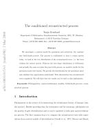 The conditioned reconstructed process