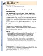 Mixed linear model approach adapted for genome-wide association studies