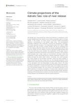 Climate projections of the Adriatic Sea: role of river release