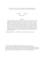 A PANIC ATTACK ON UNIT ROOTS AND COINTEGRATION