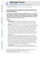 Overall Survival with Combined Nivolumab and Ipilimumab in Advanced Melanoma