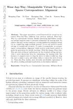 Wear-Any-Way: Manipulable Virtual Try-on via Sparse Correspondence Alignment