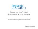 Pediatric RESEARCH