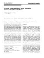 Flavonoids as anti-inflammatory agents: implications in cancer and cardiovascular disease