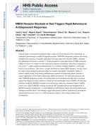 NMDA Receptor Blockade at Rest Triggers Rapid Behavioural Antidepressant Responses