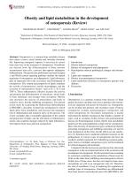 Obesity and lipid metabolism in the development of osteoporosis (Review)