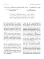 Time Constraints and Resource Sharing in Adults’ Working Memory Spans