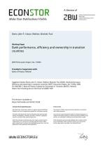 Bank performance, efficiency and ownership in transition countries