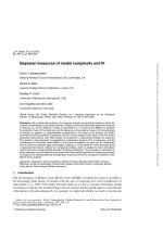 Bayesian measures of model complexity and fit