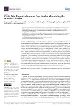 Citric Acid Promotes Immune Function by Modulating the Intestinal Barrier