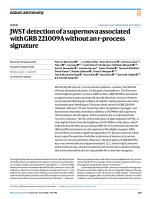 JWST detection of a supernova associated with GRB 221009A without an r-process signature