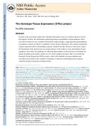 The Genotype-Tissue Expression (GTEx) project