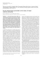 Event-related brain potentials in the study of visual selective attention