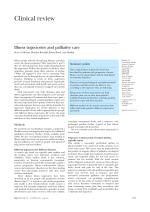 Illness trajectories and palliative care
