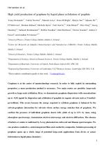 High yield production of graphene by liquid phase exfoliation of graphite