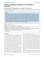 Finding Statistically Significant Communities in Networks