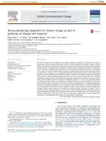 Reconceptualising adaptation to climate change as part of pathways of change and response