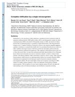 Complete nitrification by a single microorganism