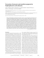 Prevention of osteocyte and osteoblast apoptosis by bisphosphonates and calcitonin