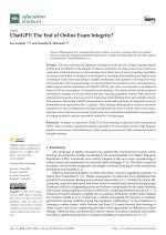 ChatGPT: The End of Online Exam Integrity?