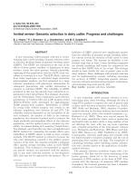 Invited review: Genomic selection in dairy cattle: Progress and challenges