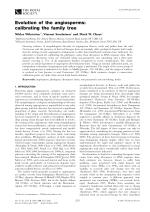 Evolution of the angiosperms: calibrating the family tree