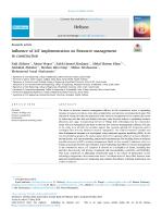 Influence of IoT implementation on Resource management in construction