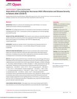 Association of Circulating Sex Hormones With Inflammation and Disease Severity in Patients With COVID-19