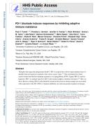 PD-1 blockade induces responses by inhibiting adaptive immune resistance