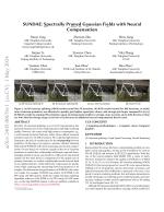 SUNDAE: Spectrally Pruned Gaussian Fields with Neural Compensation