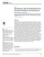 Host Biology in Light of the Microbiome: Ten Principles of Holobionts and Hologenomes