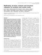 MolProbity: all-atom contacts and structure validation for proteins and nucleic acids