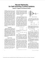 Neural Networks for Self-Learning Control Systems
